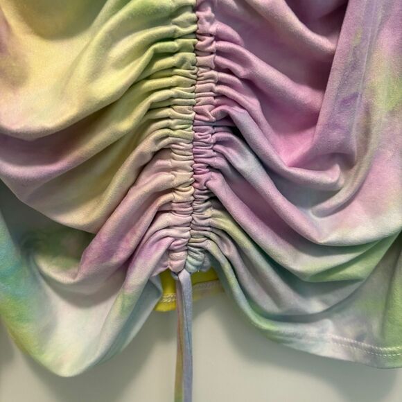 WearEver Tie Dyed Tunic Tank with Gathered Drawstring Front Size 1X EUC - Picture 6 of 9